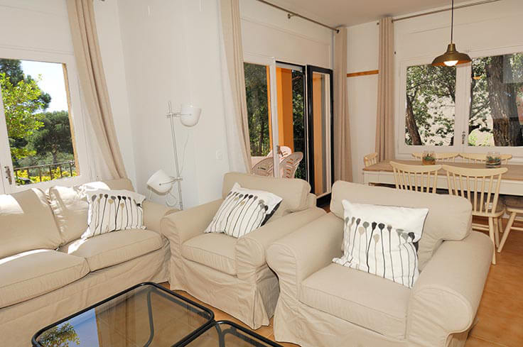 Casa individual 3 dormitorios con jardín en Calella de Palafrugell - Alquiler Temporada