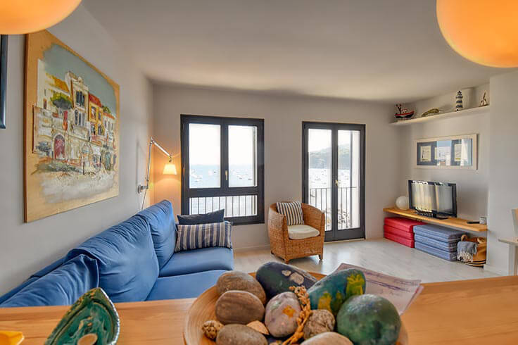 Apartamento 2 dormitorios con Vistas al mar, Aire acondicionado, Wifi y Parking en Calella de Palafrugell - Alquiler Vacacional - Turístico