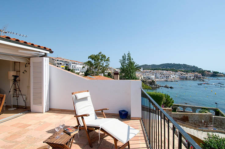 Ático 1 dormitorio con Vistas al mar, Wifi y Parking en Calella de Palafrugell - Alquiler Vacacional - Turístico