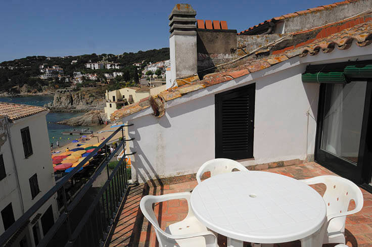 Ático 1 dormitorio con Vistas al mar en Calella de Palafrugell - Alquiler Temporada