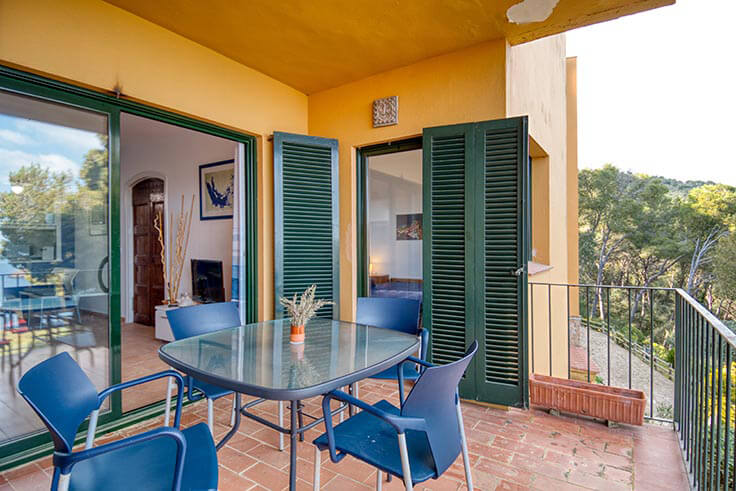 Apartamento 2 dormitorios con Piscina, Vistas al mar, Parking y jardín en Tamariu - Alquiler Vacacional - Turístico