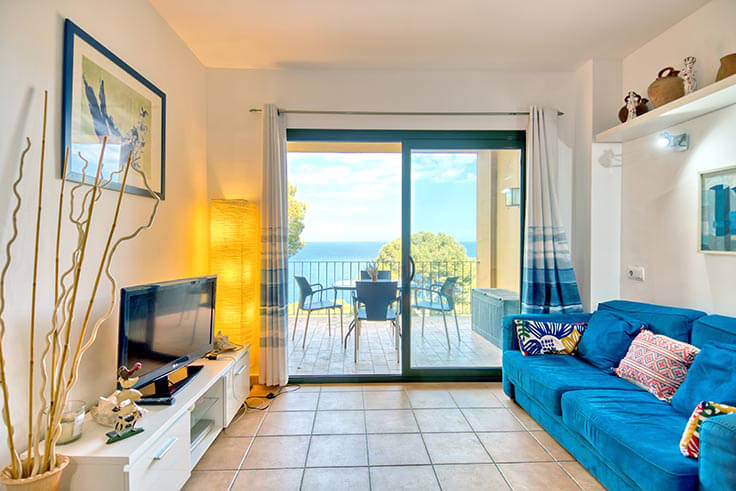 Apartamento 2 dormitorios con Piscina, Vistas al mar, Parking y jardín en Tamariu - Alquiler Vacacional - Turístico