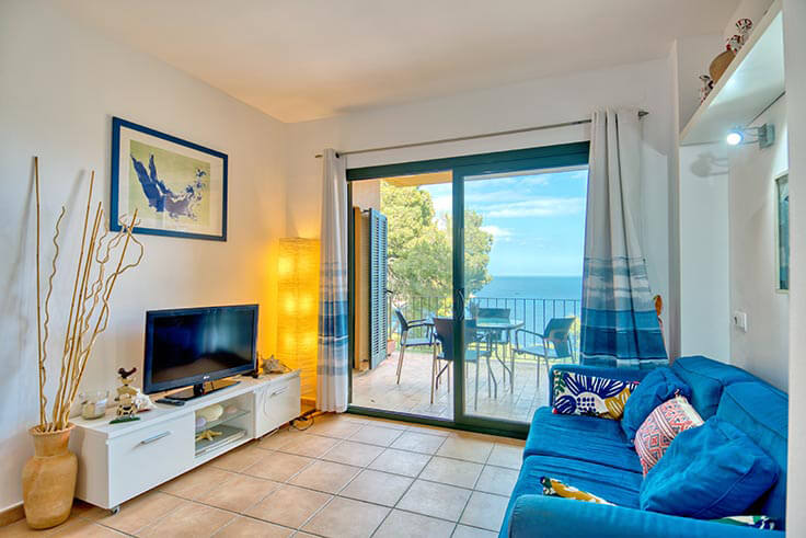 Apartamento 2 dormitorios con Piscina, Vistas al mar, Parking y jardín en Tamariu - Alquiler Vacacional - Turístico