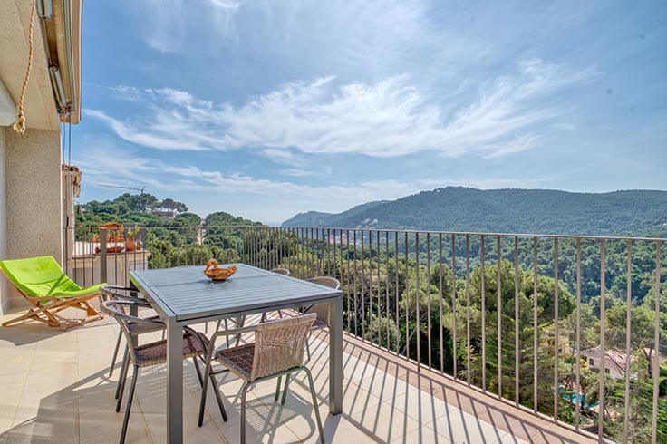 Apartamento 1 dormitorio con Piscina, Vistas al mar, Parking y jardín en Tamariu - Alquiler Vacacional - Turístico