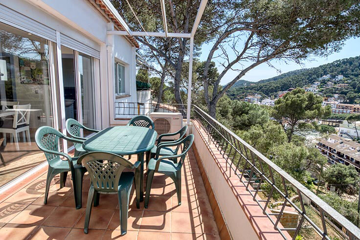 Ático 2 dormitorios con Vistas al mar, Wifi y Parking en Tamariu - Alquiler Temporada