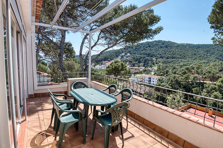 Ático 2 dormitorios con Vistas al mar, Wifi y Parking en Tamariu - Alquiler Temporada