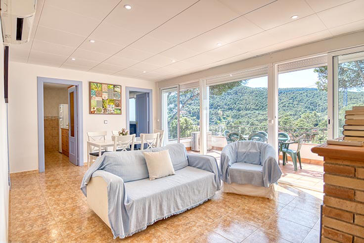 Ático 2 dormitorios con Vistas al mar, Wifi y Parking en Tamariu - Alquiler Temporada