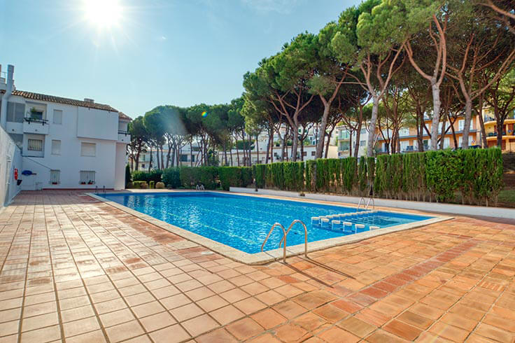 Apartamento 3 dormitorios con Piscina, Parking y jardín en Tamariu - Alquiler Temporada