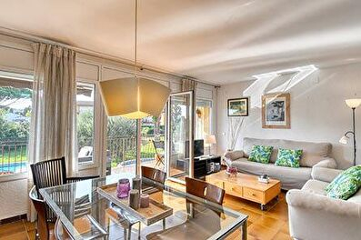 Comfortable apartment with community swimming pool.