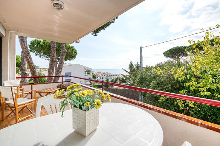 Apartament 2 dormitoris amb Piscina, Vistes al mar, Wifi i jardí a Calella de Palafrugell - Lloguer Vacacional - Turístic