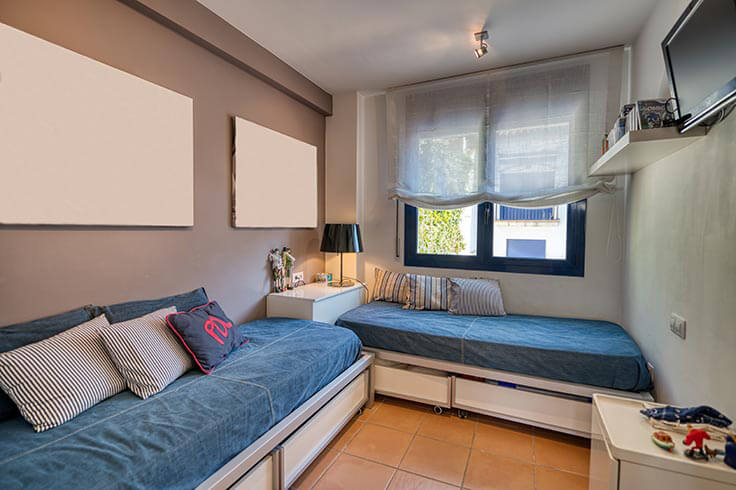 Apartament 3 dormitoris amb Piscina, Vistes al mar i Pàrquing a Calella de Palafrugell - Lloguer Temporada