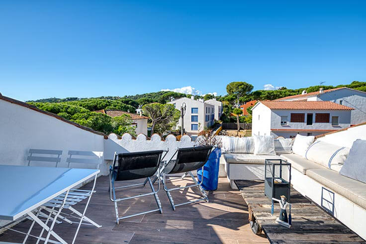 Apartament 3 dormitoris amb Piscina, Vistes al mar i Pàrquing a Calella de Palafrugell - Lloguer Temporada