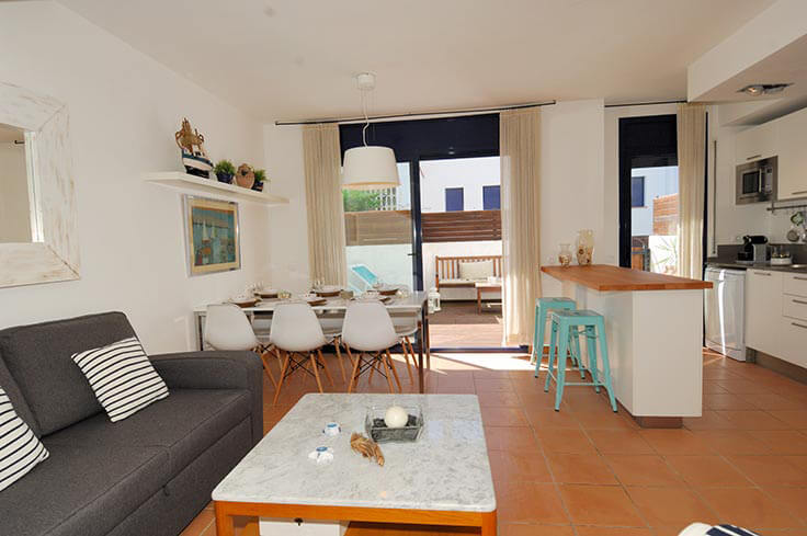 Apartament 3 dormitoris amb Piscina, Aire condicionat, Wifi i Pàrquing a Calella de Palafrugell - Lloguer Temporada