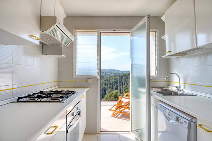 Apartament 1 dormitori amb Piscina, Vistes al mar, Pàrquing i jardí a Tamariu - Lloguer Vacacional - Turístic