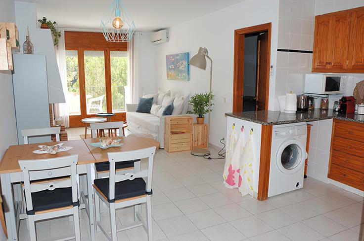 Apartament 3 dormitoris amb Piscina, Wifi, Pàrquing i jardí a Tamariu - Lloguer Temporada