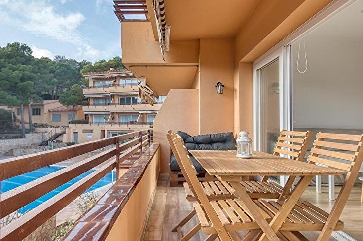 Apartament 2 dormitoris amb Piscina, Vistes al mar, Pàrquing i jardí a Tamariu - Compra - Venda