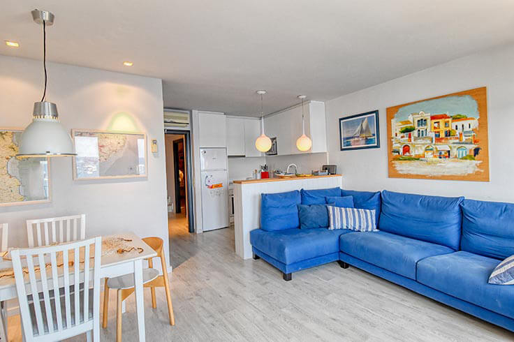Appartement 2 chambres avec Vues à la mer, Air conditionné, Wifi et Parking à Calella de Palafrugell - Location Saison