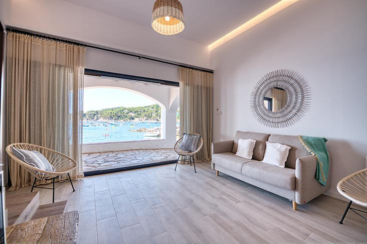 Grenier 1 chambre à coucher avec Vues à la mer, Air conditionné, Wifi et Parking à Calella de Palafrugell - Location Vacances - Touristique