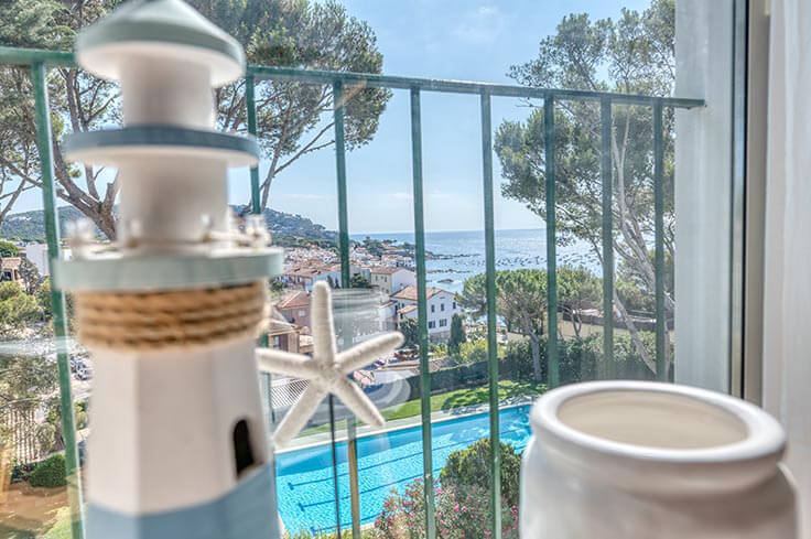 Appartement 2 chambres avec Piscine, Vues à la mer et jardin à Calella de Palafrugell - Location Vacances - Touristique