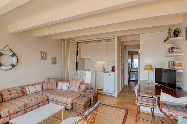 Attique 1 chambre à coucher avec Vues à la mer, Wifi et Parking à Calella de Palafrugell - Location Vacances - Touristique