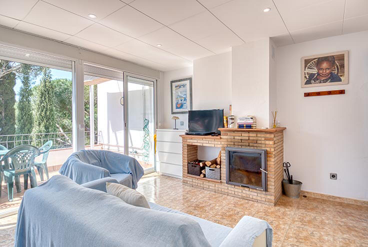 Attique 2 chambres avec Vues à la mer, Wifi et Parking à Tamariu - Location Saison