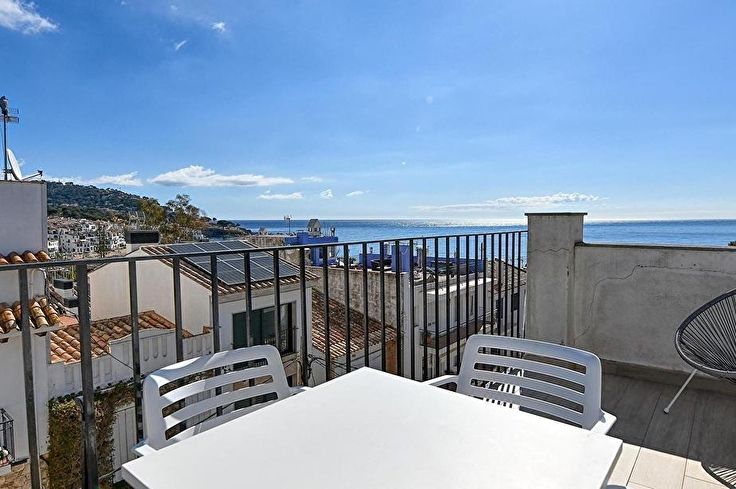 Attique 1 chambre à coucher avec Vues à la mer, Air conditionné et Wifi à Calella de Palafrugell - Location Vacances - Touristique