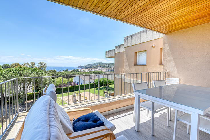 Wohnung 3 Schlafzimmer mit Schwimmbad, Meerblick und Parken auf Calella de Palafrugell - Vermietung Urlaub - Tourist
