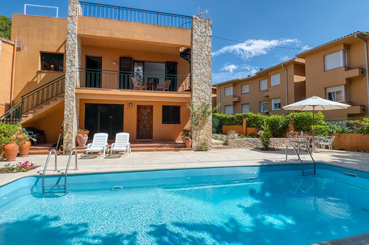 Wohnung 3 Schlafzimmer mit Schwimmbad, Wifi, Parken und Garten auf Calella de Palafrugell - Vermietung Urlaub - Tourist