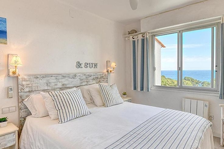 Wohnung 2 Schlafzimmer mit Meerblick auf Calella de Palafrugell - Vermietung Urlaub - Tourist