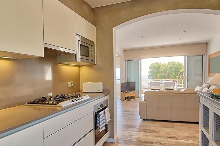 Wohnung 3 Schlafzimmer mit Schwimmbad, Meerblick, Klimaanlage, Wifi, Parken und Garten auf Calella de Palafrugell - Vermietung Urlaub - Tourist