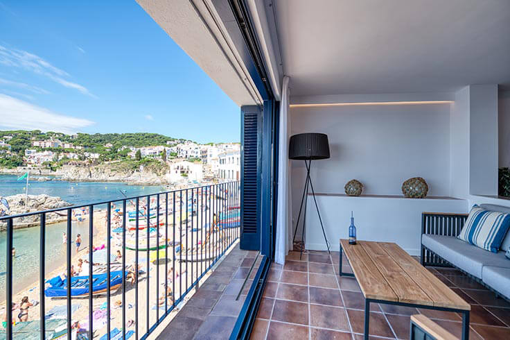 Wohnung 3 Schlafzimmer mit Meerblick, Klimaanlage, Wifi und Parken auf Calella de Palafrugell - Vermietung Urlaub - Tourist