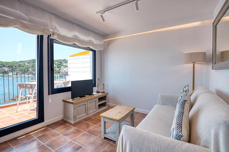 Penthouse 1 Schlafzimmer mit Meerblick, Wifi und Parken auf Calella de Palafrugell - Vermietung Urlaub - Tourist
