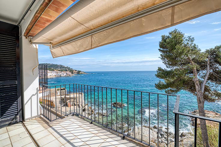 Penthouse 3 Schlafzimmer mit Meerblick auf Calella de Palafrugell - Vermietung Jahreszeit