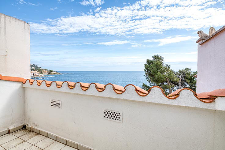 Penthouse 3 Schlafzimmer mit Meerblick auf Calella de Palafrugell - Vermietung Jahreszeit