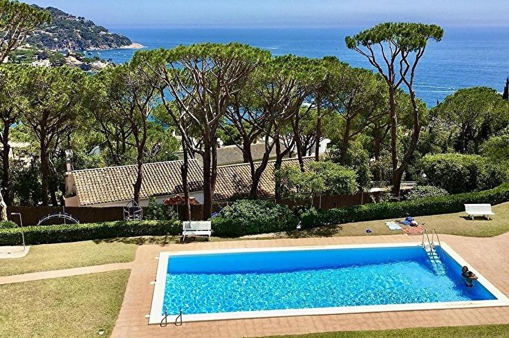 Wohnung 2 Schlafzimmer mit Schwimmbad, Meerblick, Wifi und Parken auf Calella de Palafrugell - Vermietung Urlaub - Tourist