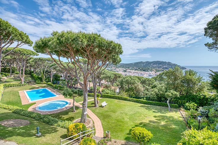 Wohnung 3 Schlafzimmer mit Schwimmbad, Meerblick, Wifi, Parken und Garten auf Calella de Palafrugell - Vermietung Urlaub - Tourist