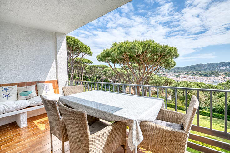 Wohnung 3 Schlafzimmer mit Schwimmbad, Meerblick, Wifi, Parken und Garten auf Calella de Palafrugell - Vermietung Urlaub - Tourist
