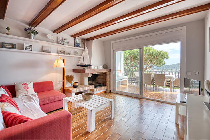 Wohnung 3 Schlafzimmer mit Schwimmbad, Meerblick, Wifi, Parken und Garten auf Calella de Palafrugell - Vermietung Urlaub - Tourist