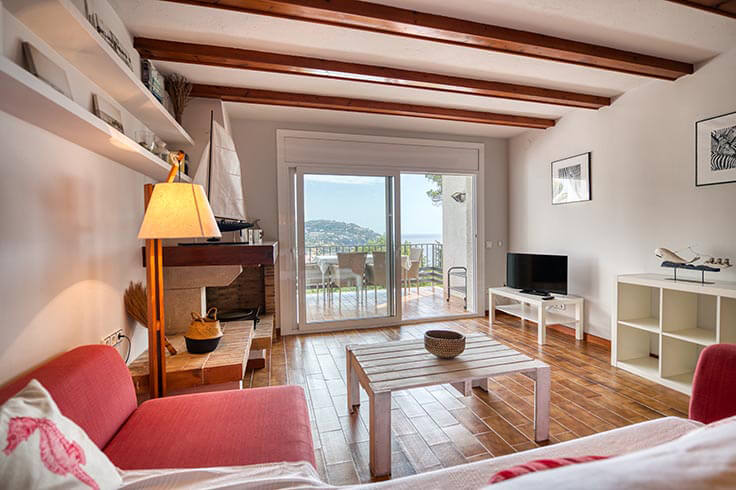 Wohnung 3 Schlafzimmer mit Schwimmbad, Meerblick, Wifi, Parken und Garten auf Calella de Palafrugell - Vermietung Urlaub - Tourist