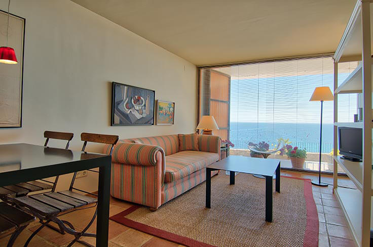 Wohnung 1 Schlafzimmer mit Meerblick, Wifi und Parken auf Calella de Palafrugell - Vermietung Urlaub - Tourist
