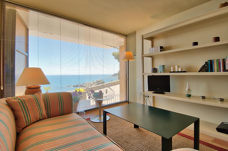 Wohnung 1 Schlafzimmer mit Meerblick, Wifi und Parken auf Calella de Palafrugell - Vermietung Urlaub - Tourist