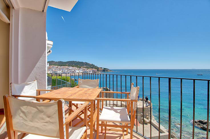 Wohnung 2 Schlafzimmer mit Meerblick, Wifi und Parken auf Calella de Palafrugell - Vermietung Urlaub - Tourist