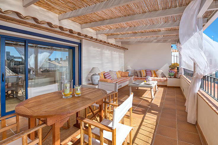 Penthouse 2 Schlafzimmer mit Meerblick auf Calella de Palafrugell - Vermietung Urlaub - Tourist