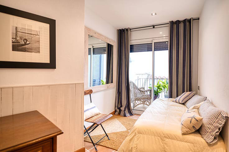 Penthouse 2 Schlafzimmer mit Meerblick auf Calella de Palafrugell - Vermietung Urlaub - Tourist