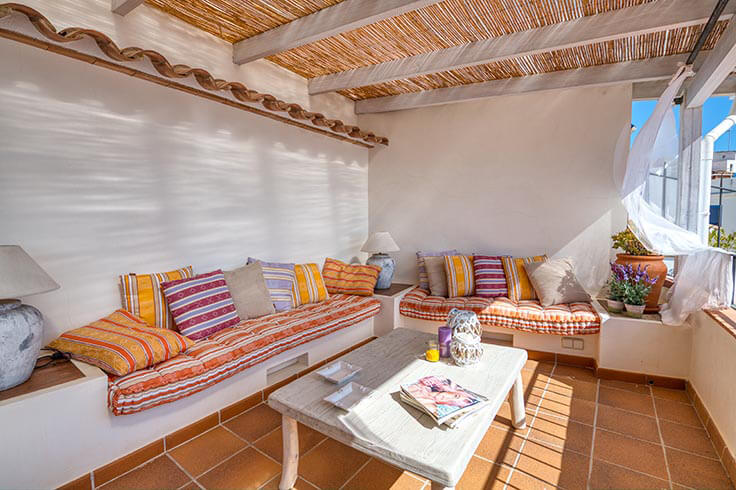 Penthouse 2 Schlafzimmer mit Meerblick auf Calella de Palafrugell - Vermietung Urlaub - Tourist