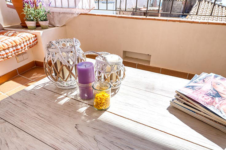 Penthouse 2 Schlafzimmer mit Meerblick auf Calella de Palafrugell - Vermietung Urlaub - Tourist