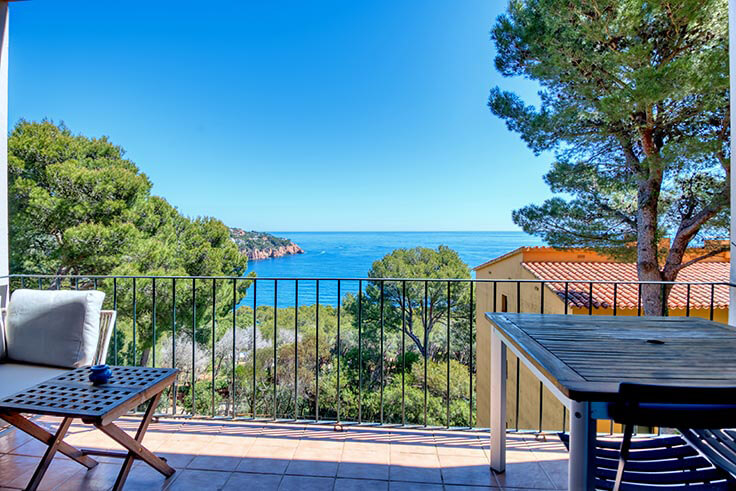 Wohnung 1 Schlafzimmer mit Meerblick, Wifi, Parken und Garten auf Tamariu - Vermietung Urlaub - Tourist