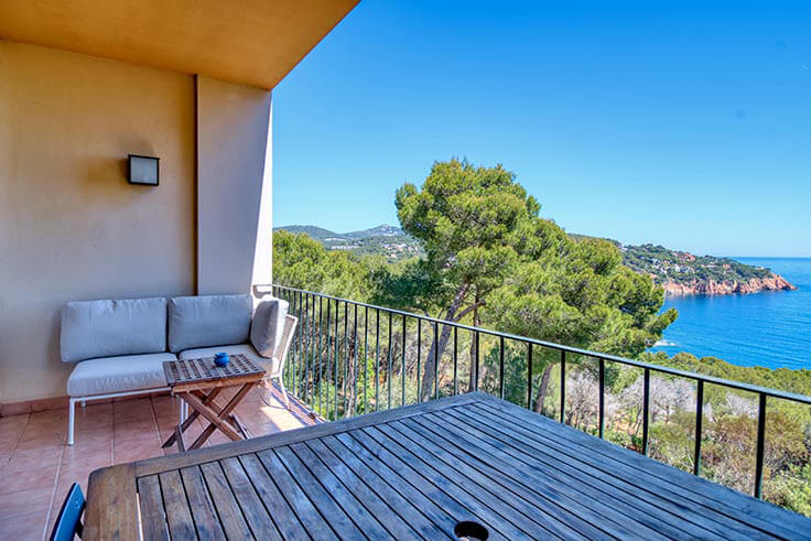 Wohnung 1 Schlafzimmer mit Meerblick, Wifi, Parken und Garten auf Tamariu - Vermietung Urlaub - Tourist