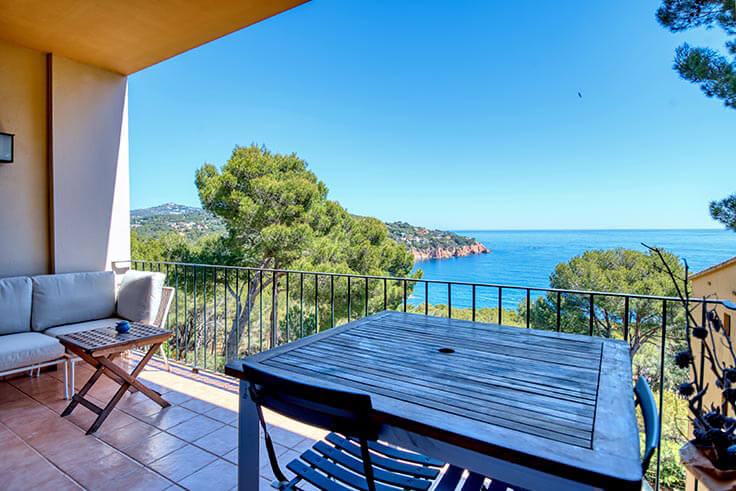 Wohnung 1 Schlafzimmer mit Meerblick, Wifi, Parken und Garten auf Tamariu - Vermietung Urlaub - Tourist