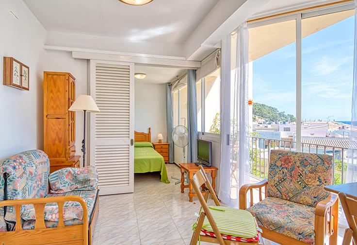Wohnung 1 Schlafzimmer mit Meerblick auf Tamariu - Vermietung Jahreszeit